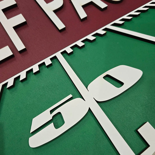 Wolf Pack – Davenport High School Football Door Hanger