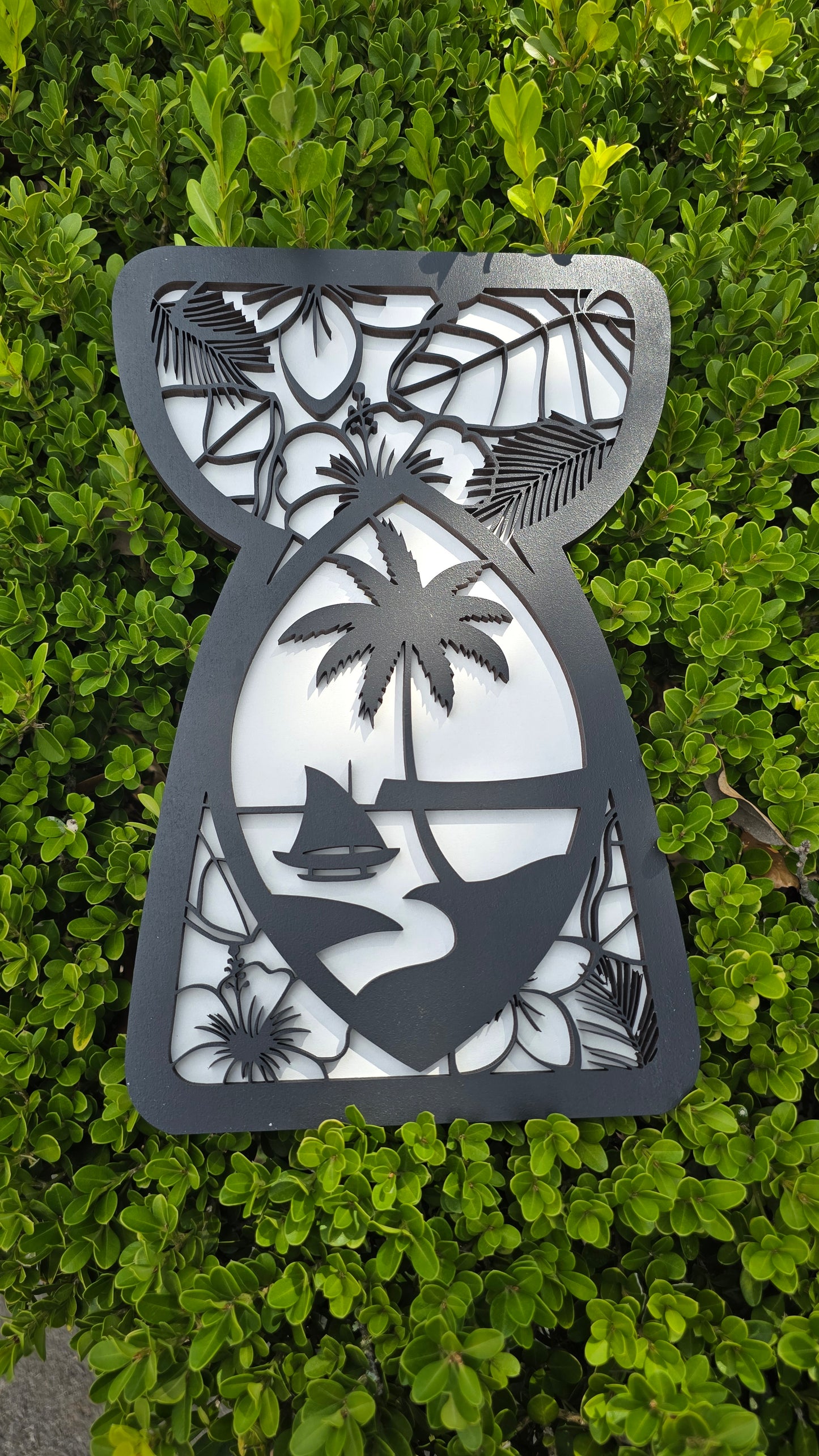 Guam Spirit Latte Stone Wall Art – 28" x 18.5"