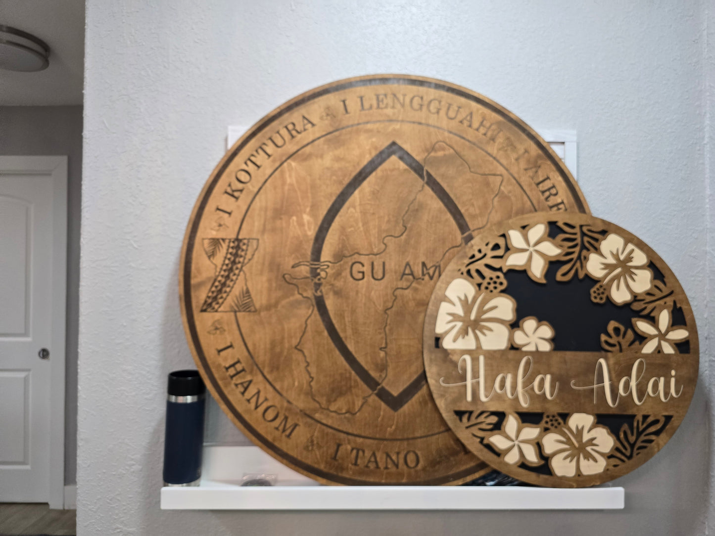 Chamoru Heritage Round Sign – "I Kottura"