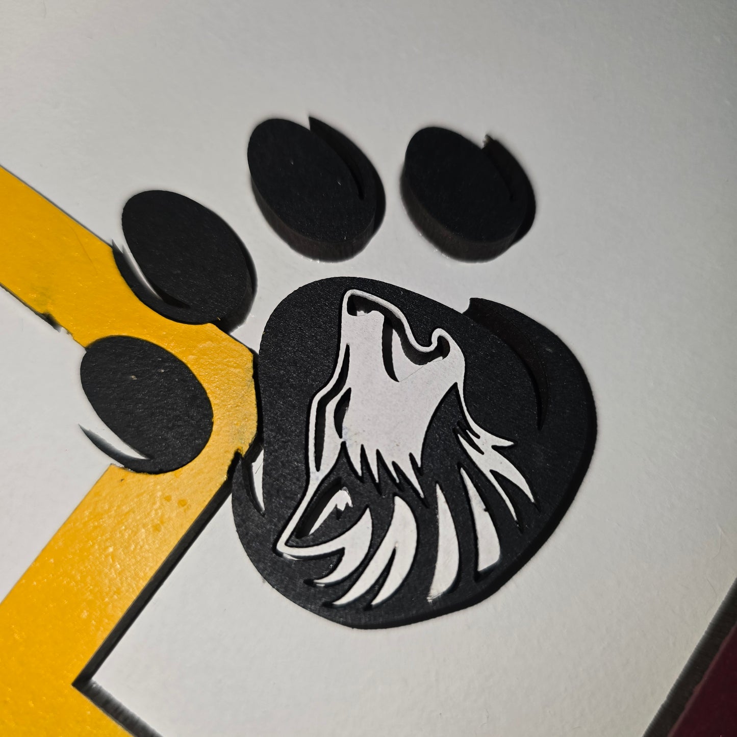 Wolf Pack – Davenport High School Football Door Hanger