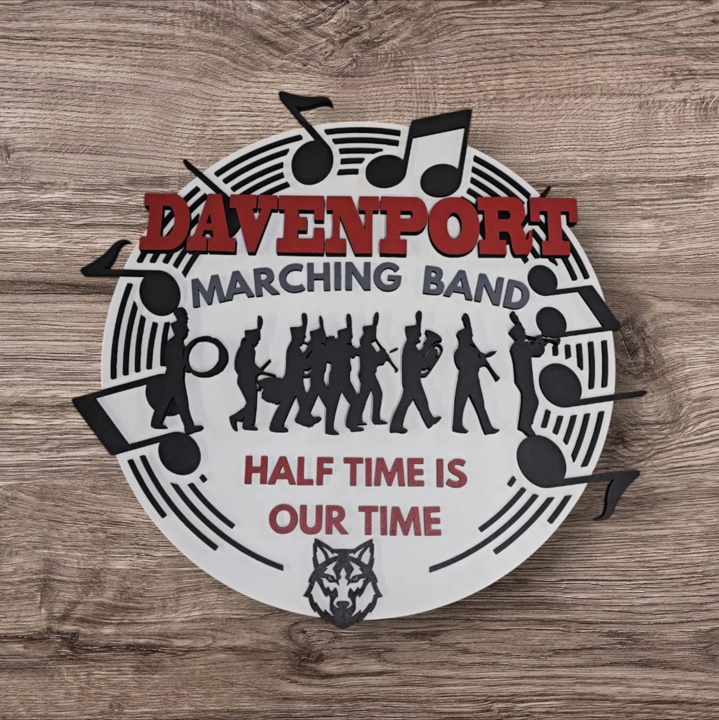 Marching Band Door Round decor
