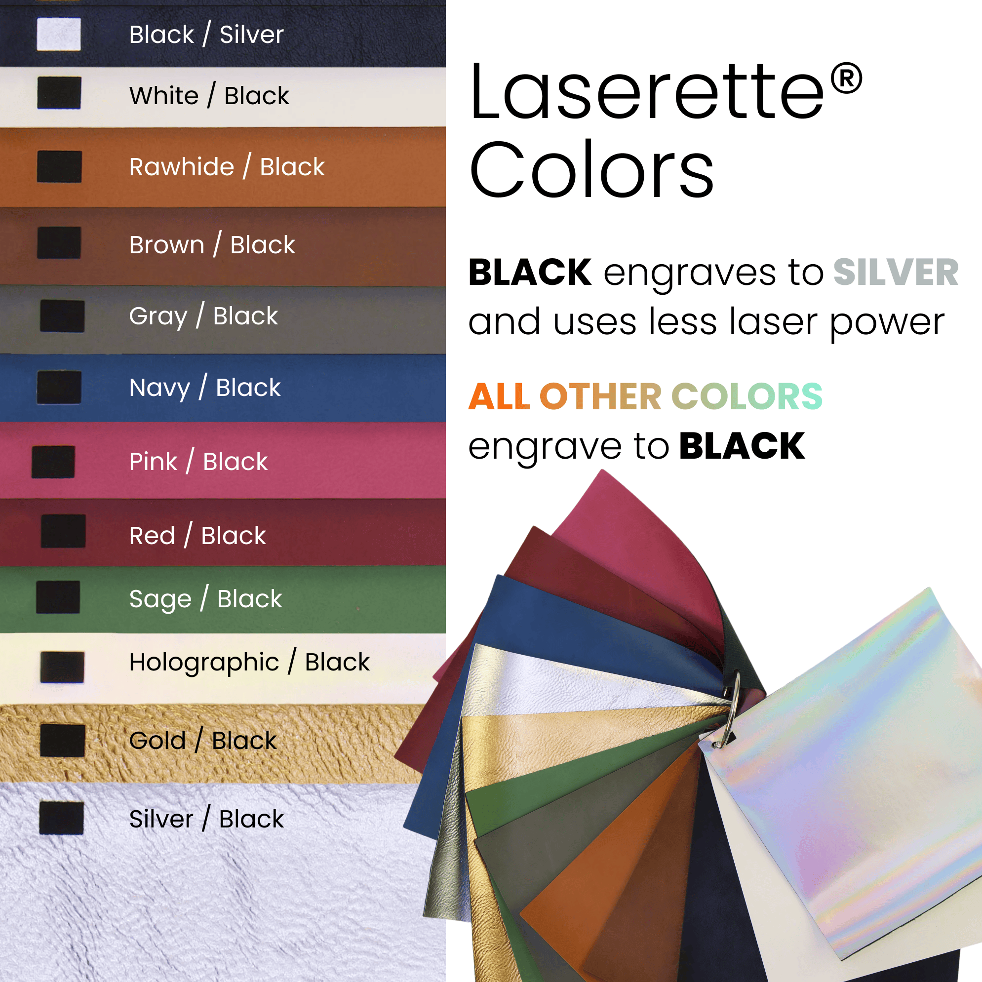 Engravable Laserette Journal Notebook