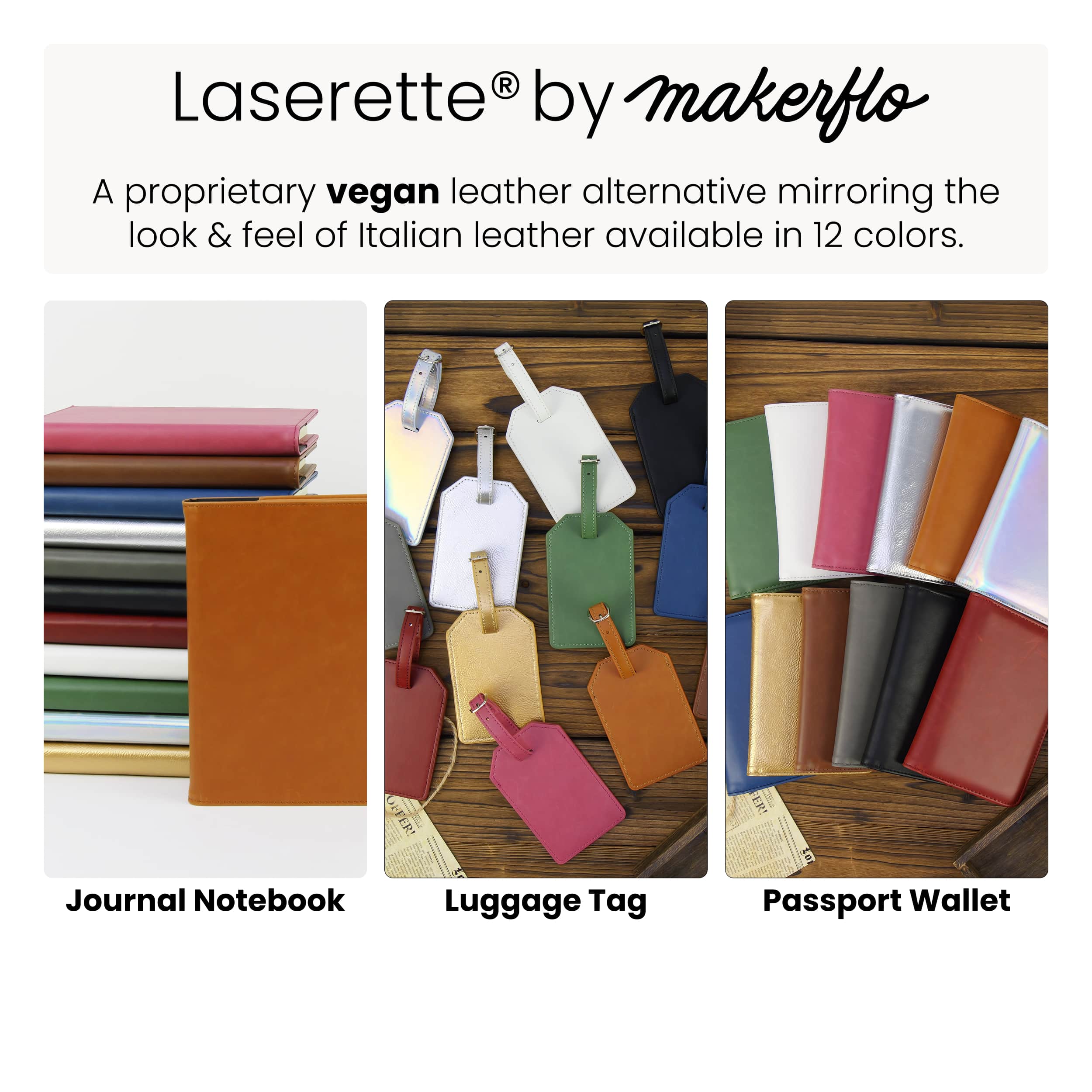 Engravable Laserette Journal Notebook