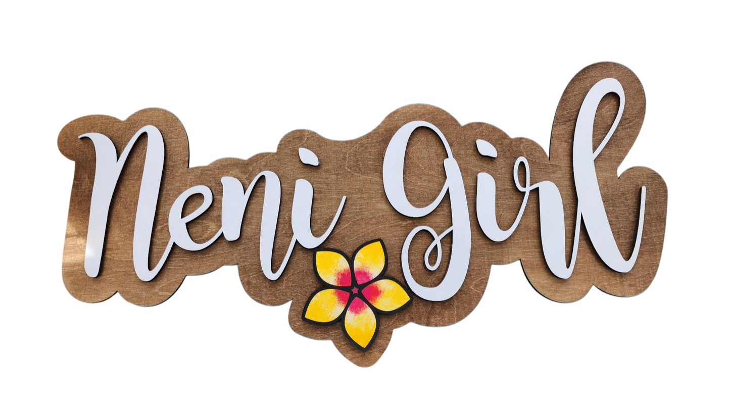 “Neni Girl” Island Wall Art – A Chamoru Term of Endearment