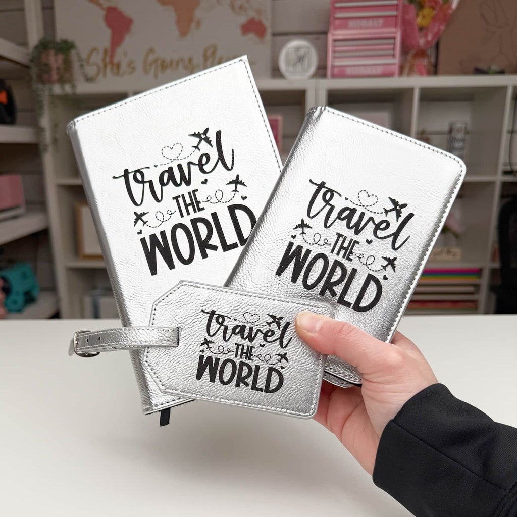 Engravable Laserette Passport Wallet