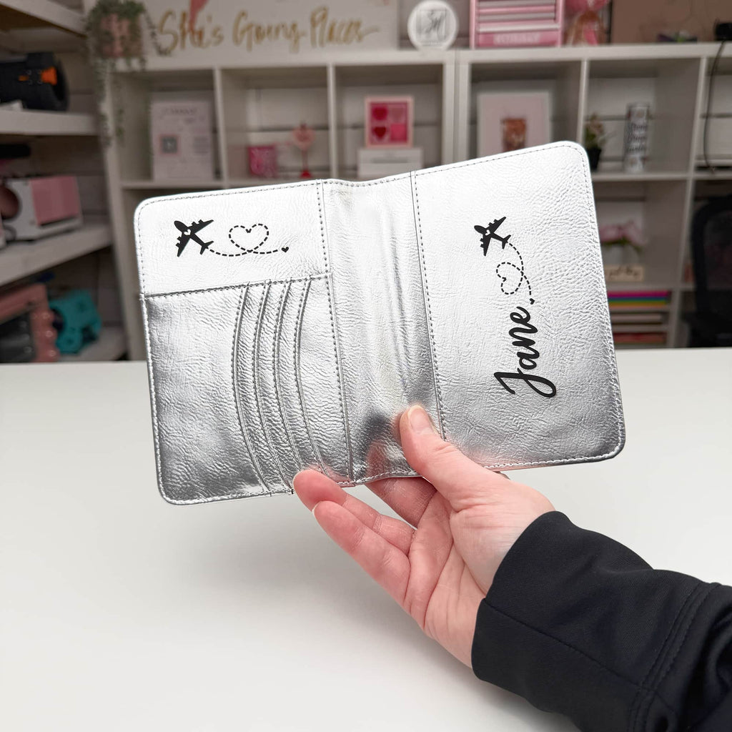 Engravable Laserette Passport Wallet