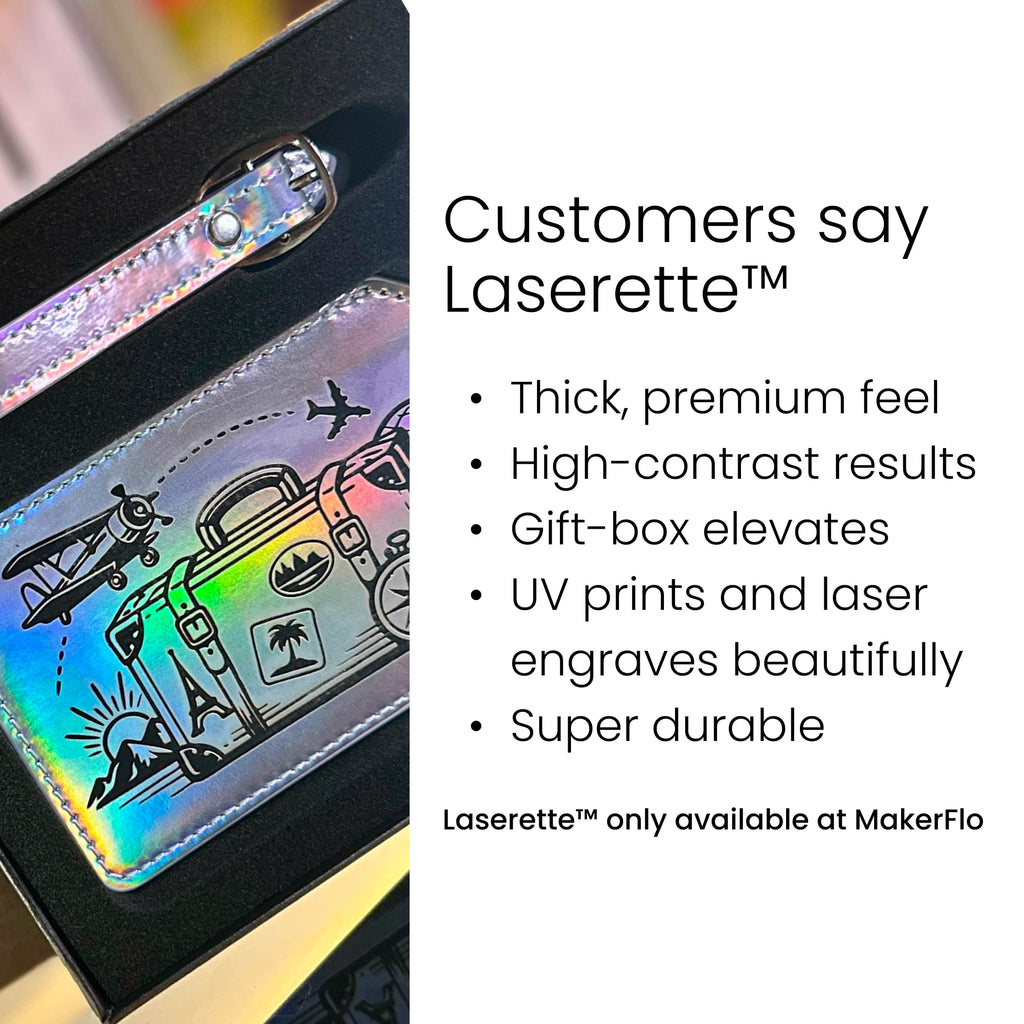 Engravable Laserette Wallet