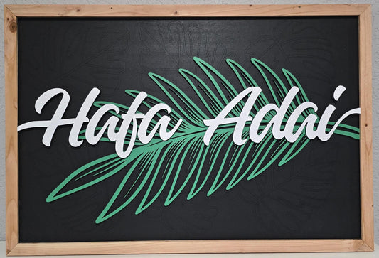 Hafa Adai Guam Welcome Sign