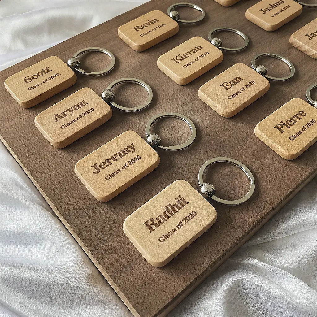 Engravable Wooden Keychain