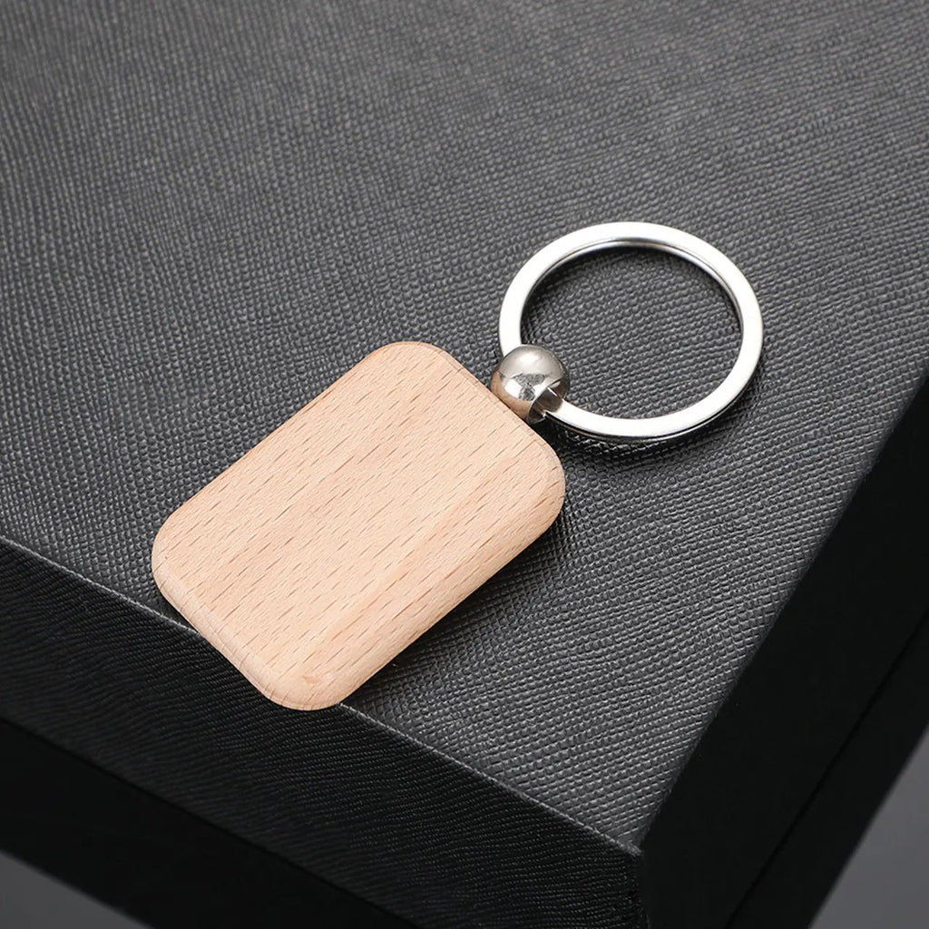 Engravable Wooden Keychain