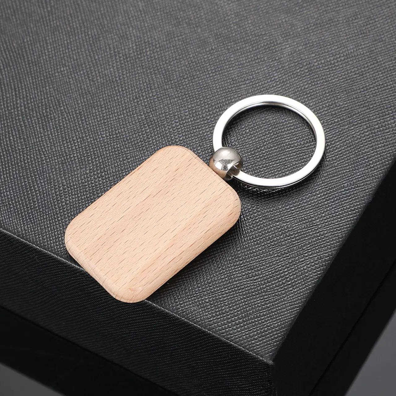 Engravable Wooden Keychain